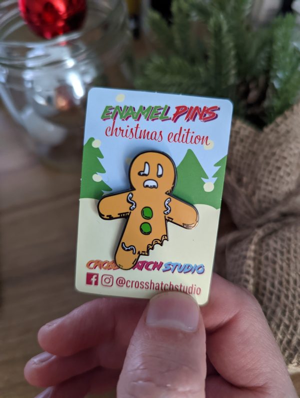 EPHGBX235-GINGERBREAD Hard Enamel Pin Christmas